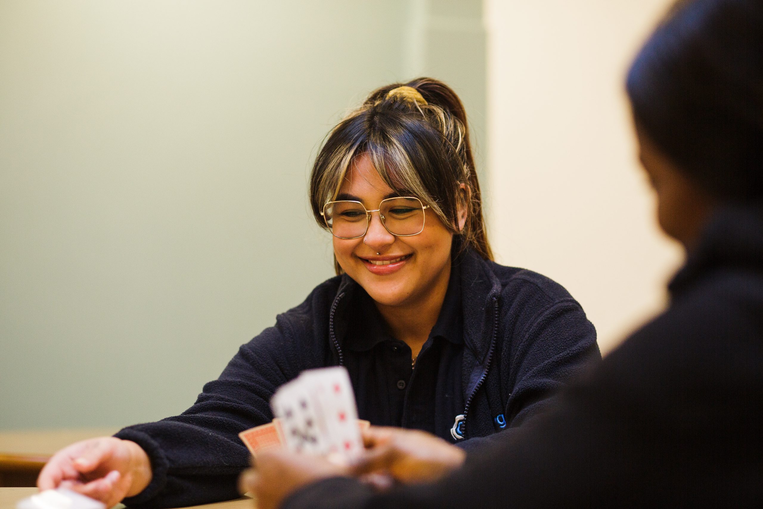 Cygnet employees playing cards